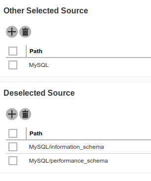 Source de-selection