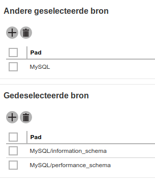 Bron de-selectie